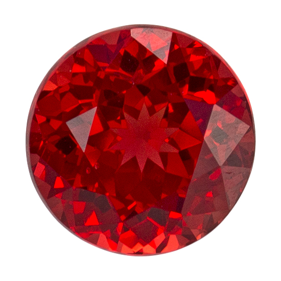 Red Spinel 0.57 carat round cut Gemstone